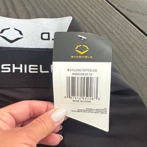 Evoshield men’s 3/4 sliding tights, black new with tags